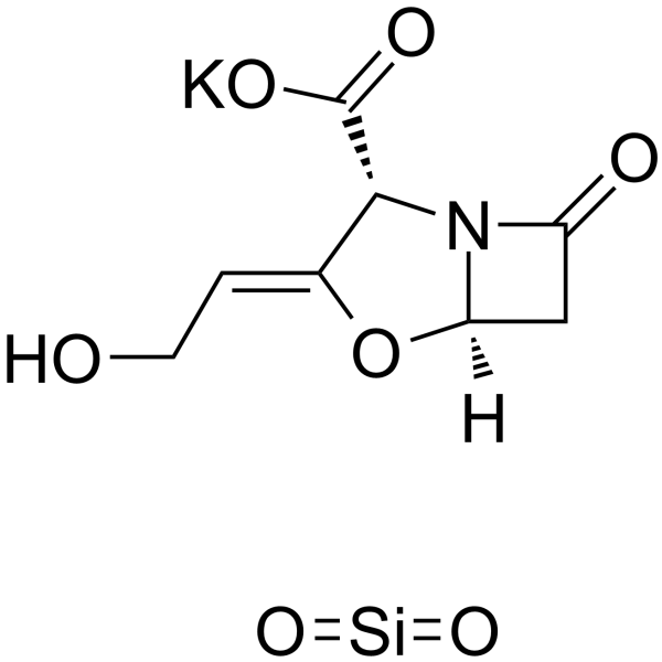 Potassium clavulanate <em>mixture</em> with silicon dioxide (1:1)