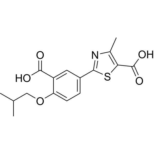 Febuxostat dicarboxylic acid impurity Chemical Structure