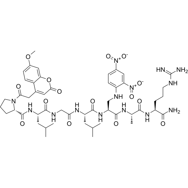 MOCAc-PLGL(Dpa)AR Chemical Structure