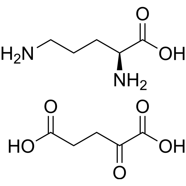 L-Ornithine 2-oxoglutarate Chemical Structure