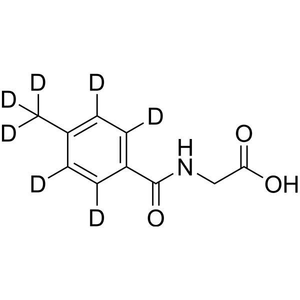 4-Methylhippuric acid-d<sub>7</sub> Chemical Structure