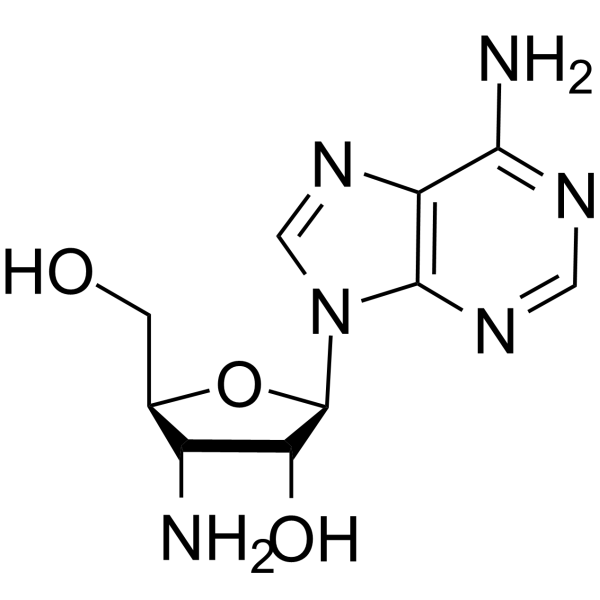 3'-Amino-3'-deoxyadenosine Chemical Structure