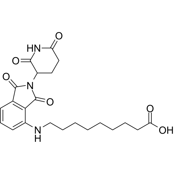 <em>Pomalidomide 4</em>'-alkylC8-acid