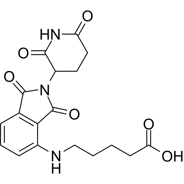 <em>Pomalidomide</em> 4'-alkylC4-acid