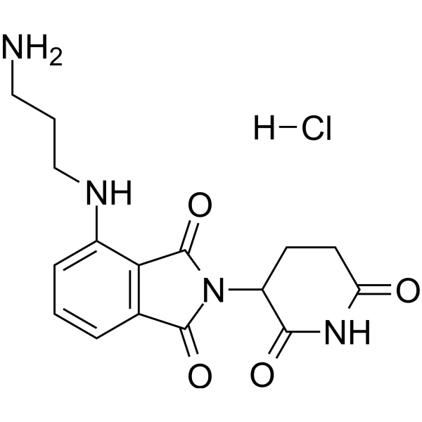 Pomalidomide-C3-NH2 hydrochloride Chemical Structure