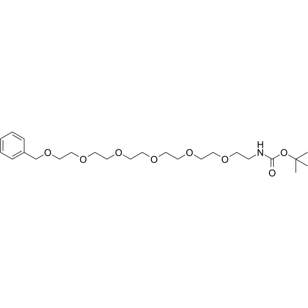 Benzyl-PEG6-NHBoc Chemical Structure
