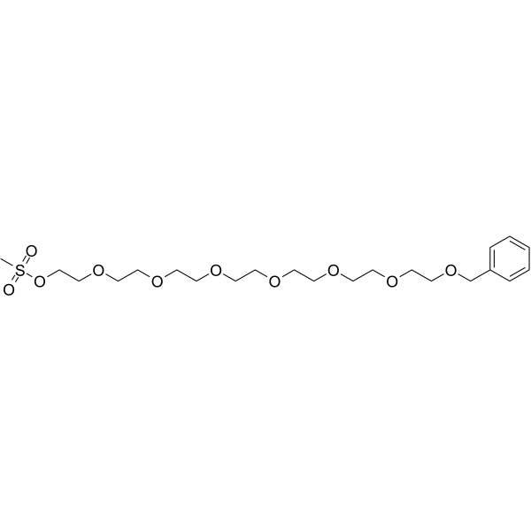 Benzyl-PEG7-MS Chemical Structure