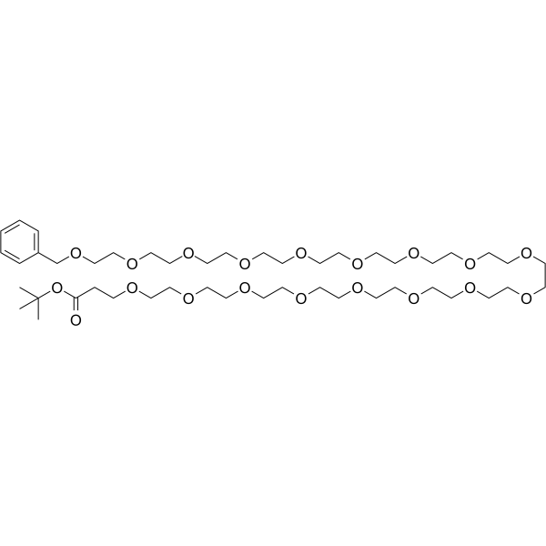 Benzyl-PEG17-t-butyl ester Chemical Structure