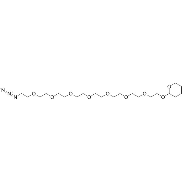 Azido-PEG8-THP Chemical Structure