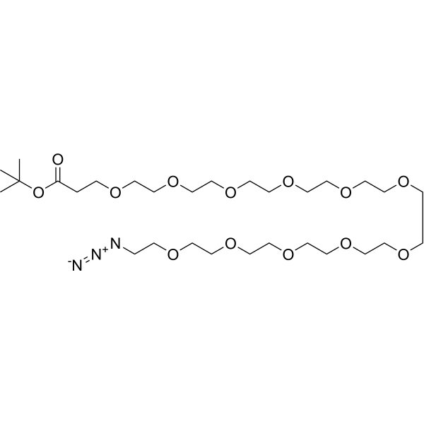 Azido-PEG11-t-butyl ester Chemical Structure
