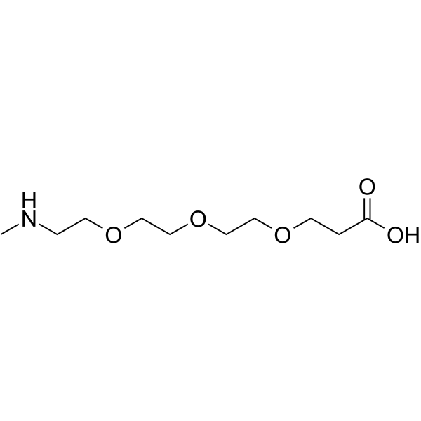 Methylamino-PEG3-acid Chemical Structure