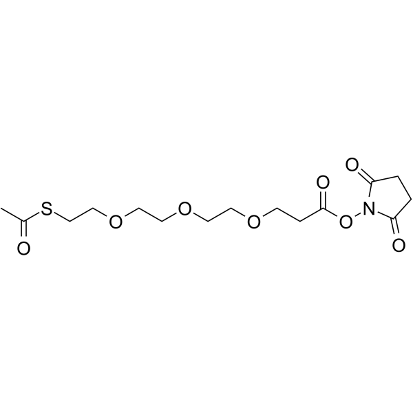 NHS ester-PEG3-S-methyl ethanethioate Chemical Structure