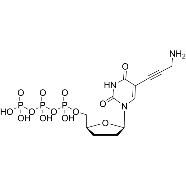 5-Propargylamino-ddUTP Chemical Structure
