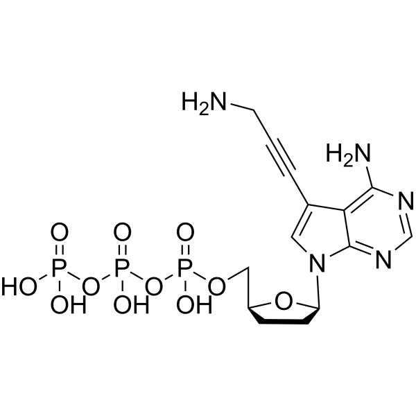 7-Deaza-7-propargylamino-ddATP Chemical Structure
