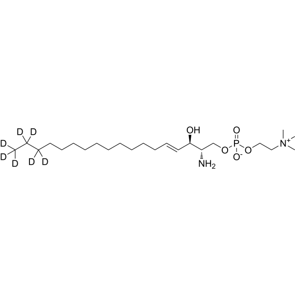 Sphingosylphosphorylcholine-d<sub>7</sub> Chemical Structure