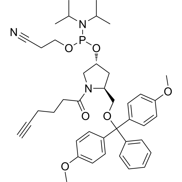 Alkyne amidite, hydroxyprolinol Chemical Structure