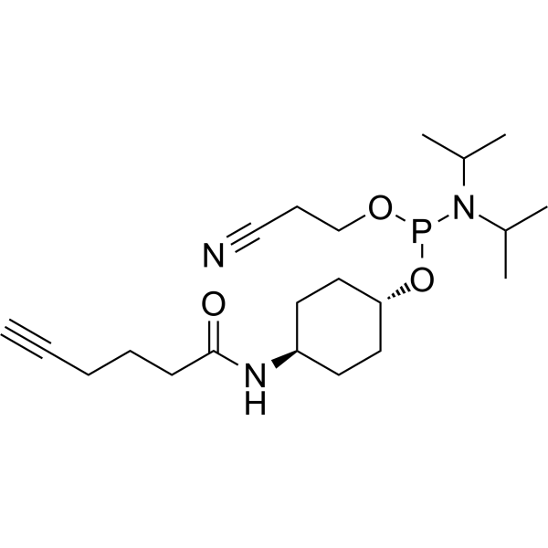Alkyne Phosphoramidite, 5'-terminal Chemical Structure
