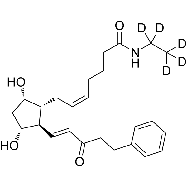 15-Keto Bimatoprost-d5 Chemical Structure