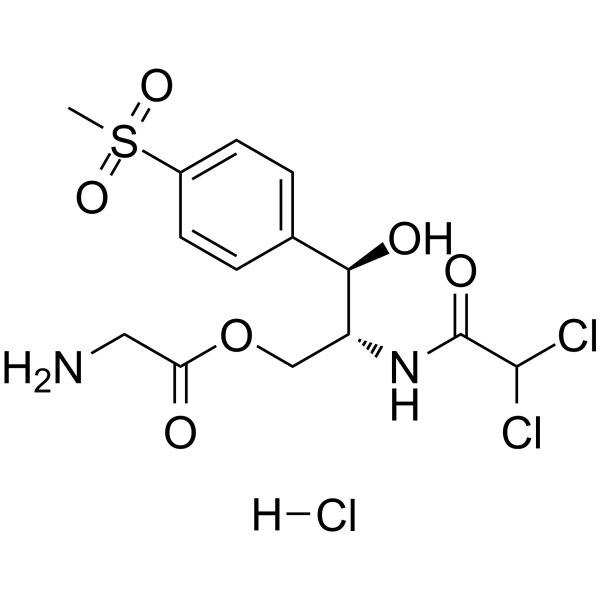 Thiamphenicol glycinate hydrochloride Chemical Structure