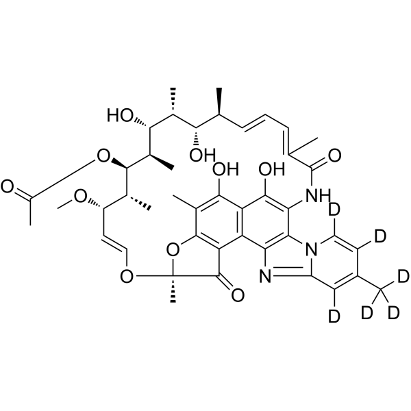 Rifaximin-d<sub>6</sub> Chemical Structure