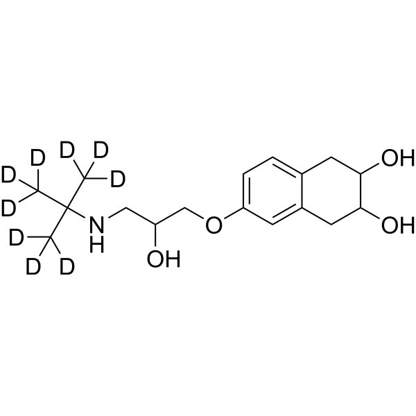 iso-Nadolol (tert-Butyl-d<sub>9</sub>) Chemical Structure