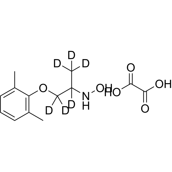 N-Hydroxy Mexiletine-d<sub>6</sub> Oxalate Chemical Structure