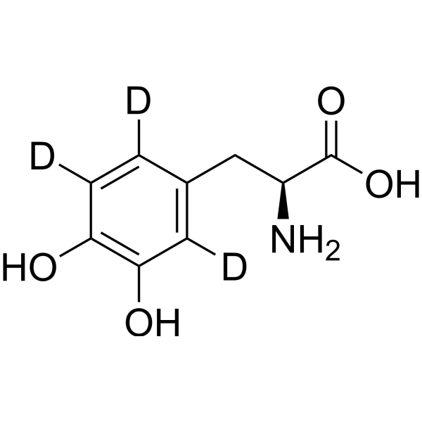 L-DOPA-2,5,6-d<sub>3</sub> Chemical Structure