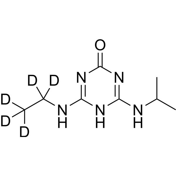 Hydroxy Atrazine-d<sub>5</sub> Chemical Structure