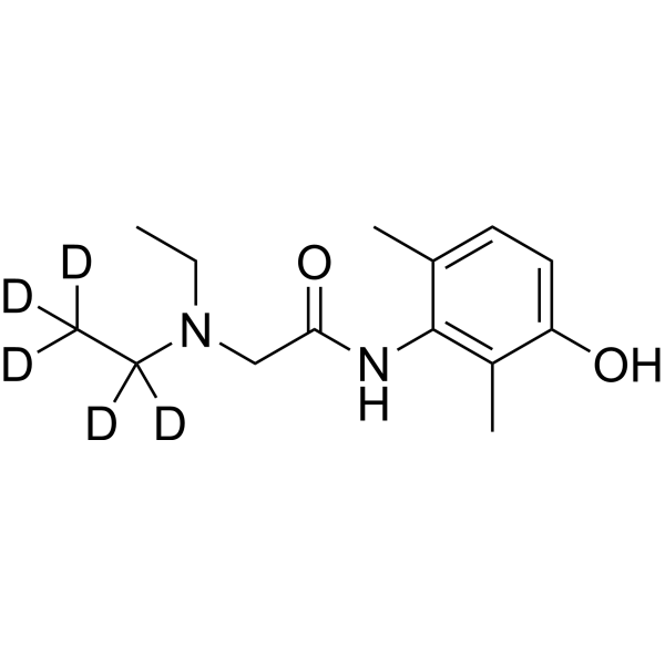 3-Hydroxy Lidocaine-d<sub>5</sub> Chemical Structure