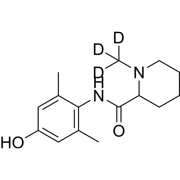 4-Hydroxy Mepivacaine-d<sub>3</sub> Chemical Structure