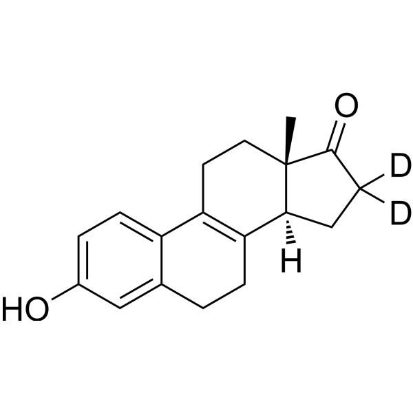 ∆8,9-Dehydro Estrone-d<sub>2</sub> Chemical Structure