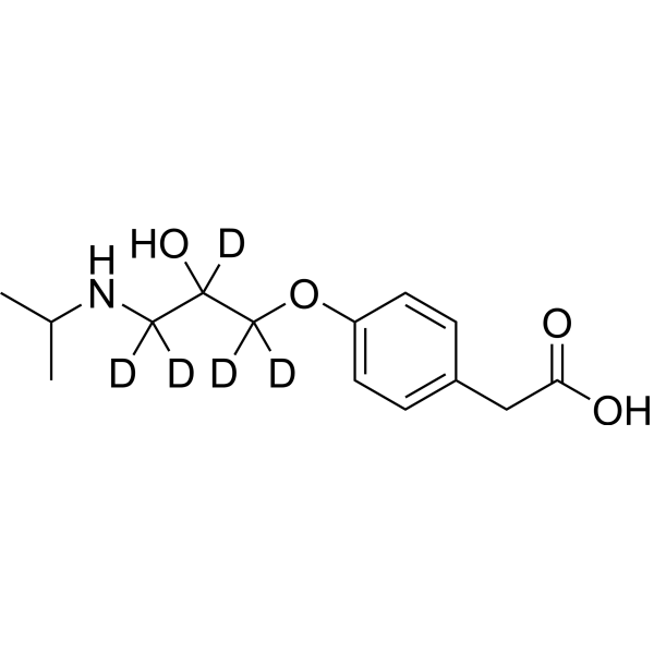 Metoprolol Acid-d<sub>5</sub> Chemical Structure