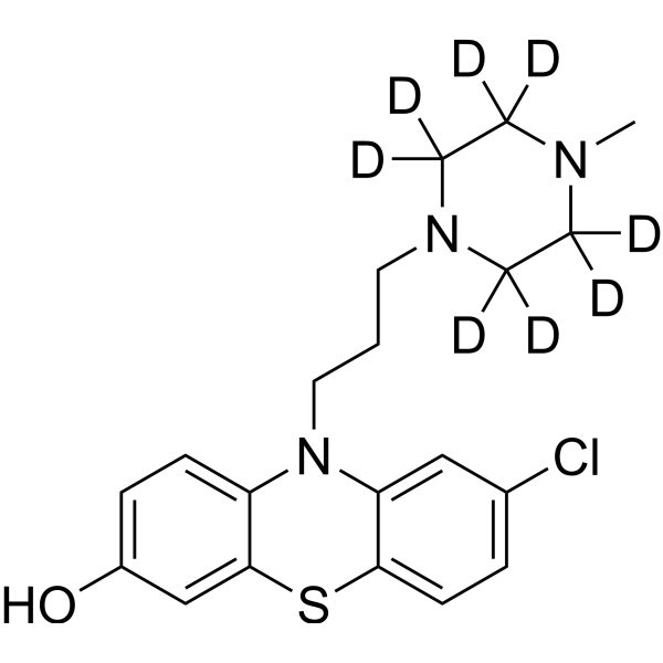7-Hydroxy Prochlorperazine-d<sub>8</sub> Chemical Structure