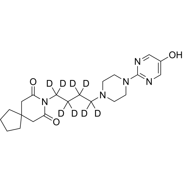 5-Hydroxy Buspirone-d<sub>8</sub> Chemical Structure