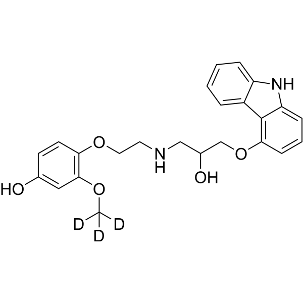 4’-Hydroxyphenyl Carvedilol-d3