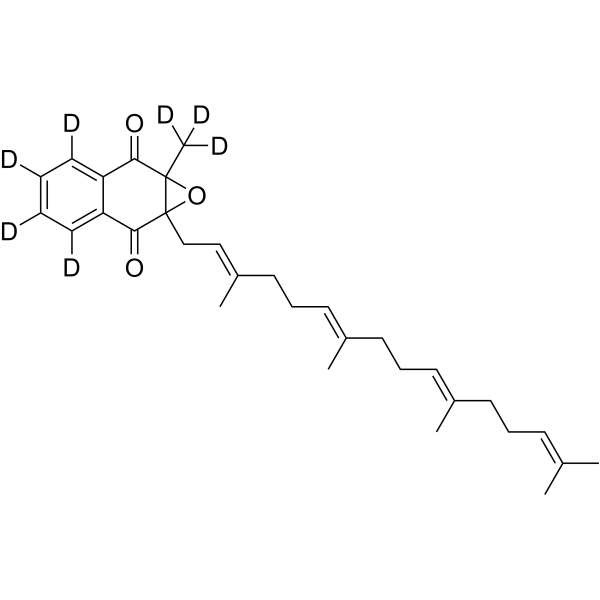 Menaquinone 4-d<sub>7</sub> 2,3-Epoxide Chemical Structure