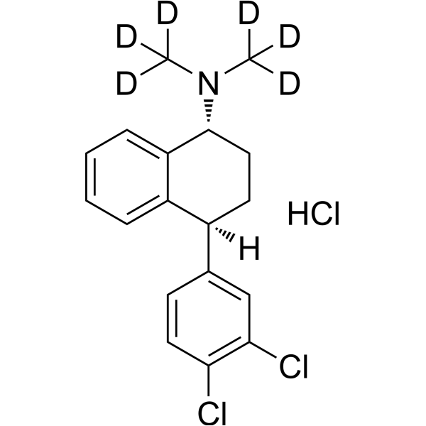 (Rac)-trans-<em>N</em>-Methyl Sertraline-d6 hydrochloride