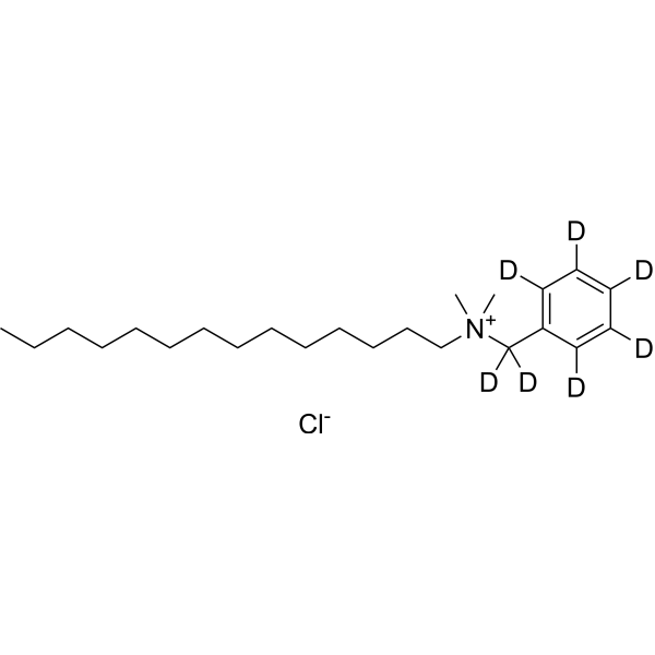 Benzyldimethyltetradecylammonium-d<sub>7</sub> chloride Chemical Structure