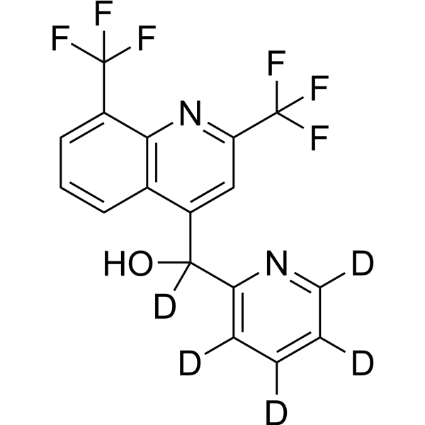 Dehydro Mefloquine-d<sub>5</sub> Chemical Structure
