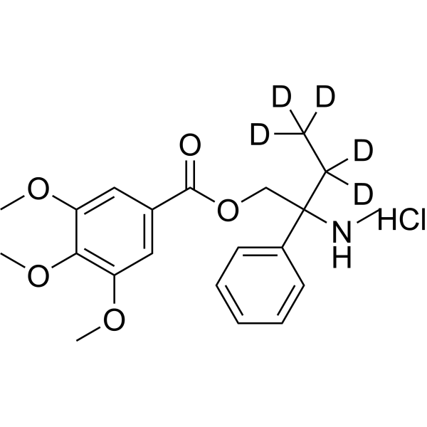 N-Demethyl Trimebutine-d<sub>5</sub> hydrochloride Chemical Structure