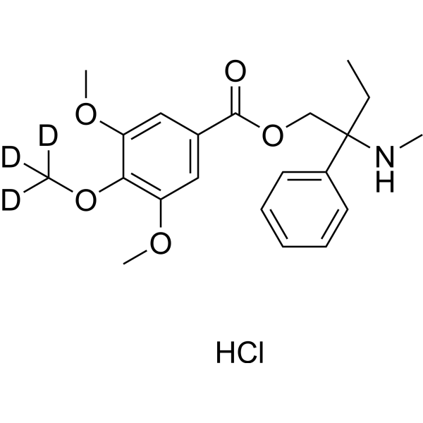 <em>N</em>-Demethyl Trimebutine-d3 hydrochloride