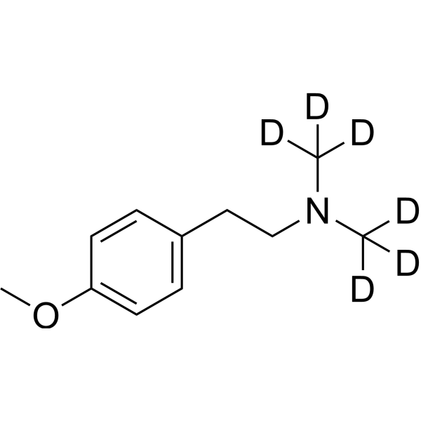 Des(1-cyclohexanol) Venlafaxine-d<sub>6</sub> Chemical Structure