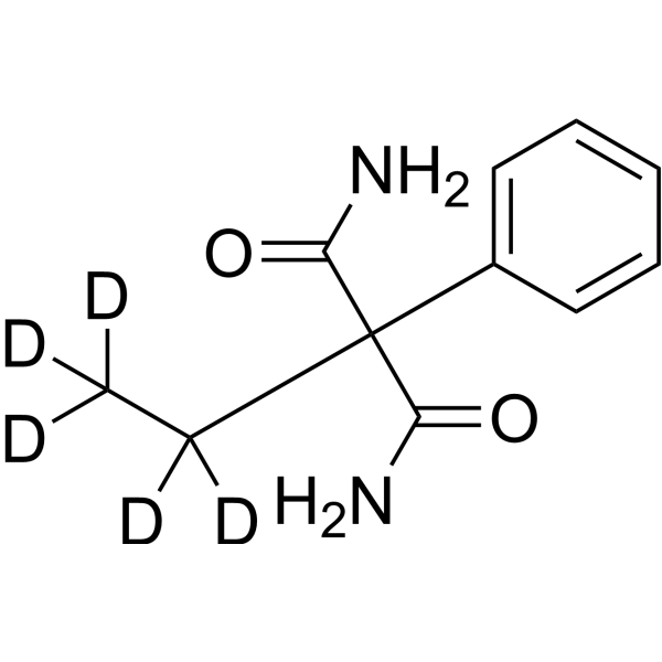 <em>2</em>-Ethyl-<em>2</em>-phenylmalonamide-d5