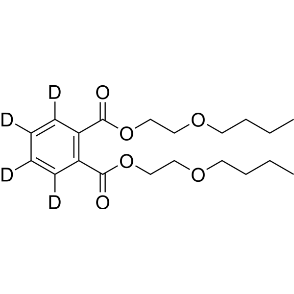Bis(2-butoxyethyl) phthalate-d<sub>4</sub> Chemical Structure