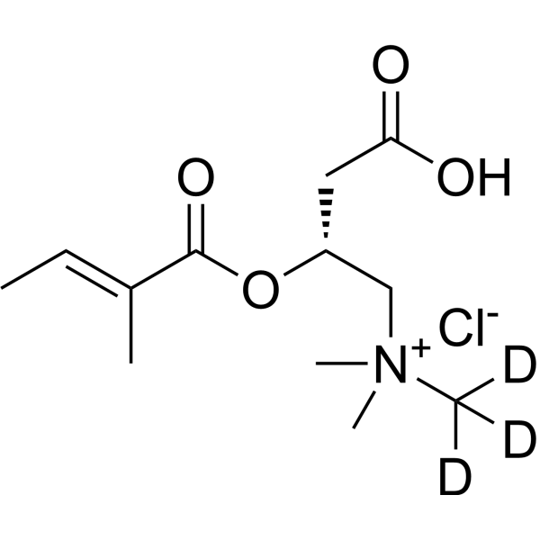 Tigloyl-L-carnitine-<em>d3</em> chloride