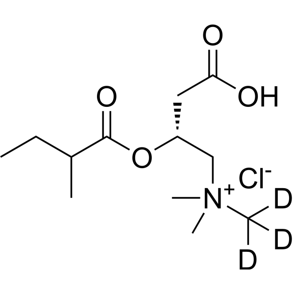 (±)-2-Methylbutyryl-L-carnitine-<em>d</em><em>3</em> chloride