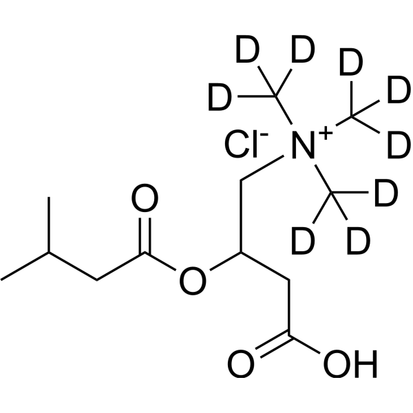 <em>3-Methylbutyryl</em>-DL-<em>carnitine</em>-d<em>9</em> hydrochloride