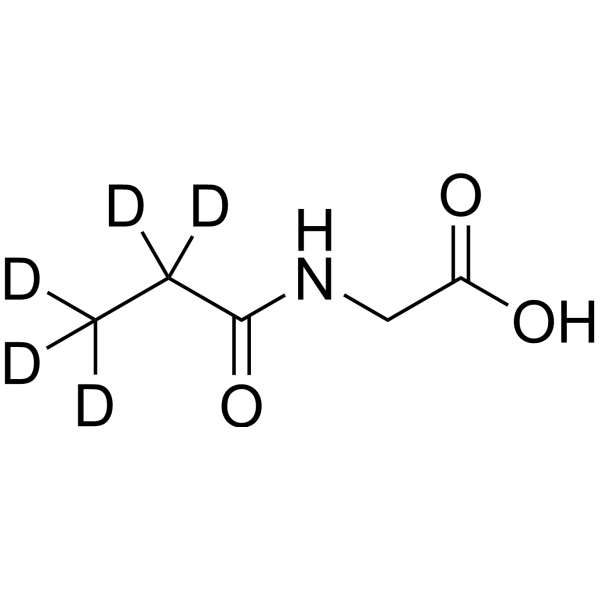 N-Propionyl-d<sub>5</sub>-glycine Chemical Structure