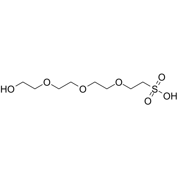 PEG4-sulfonic acid Chemical Structure