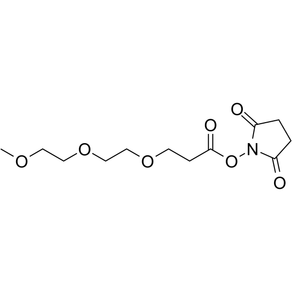 m-PEG3-NHS ester Chemical Structure
